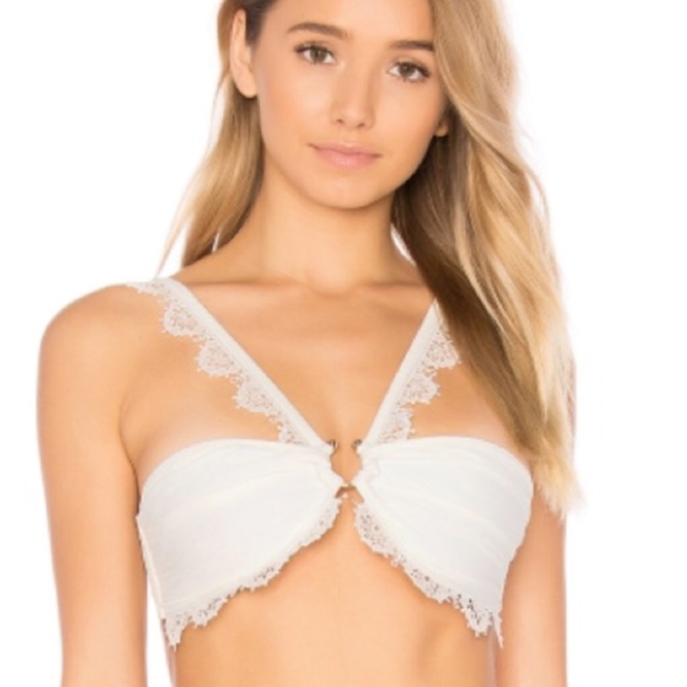 For Love and Lemons Rochelle Bandeau Swim Top